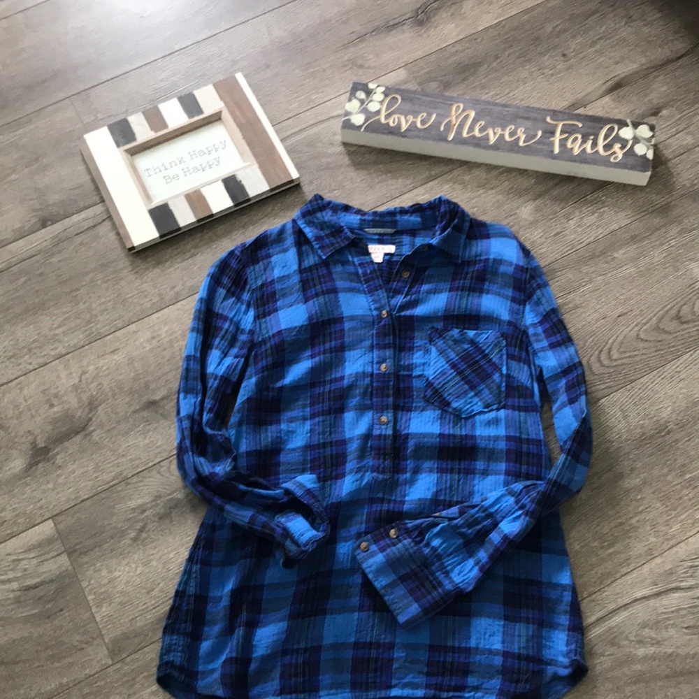 Merona plaid shirt/ tunic